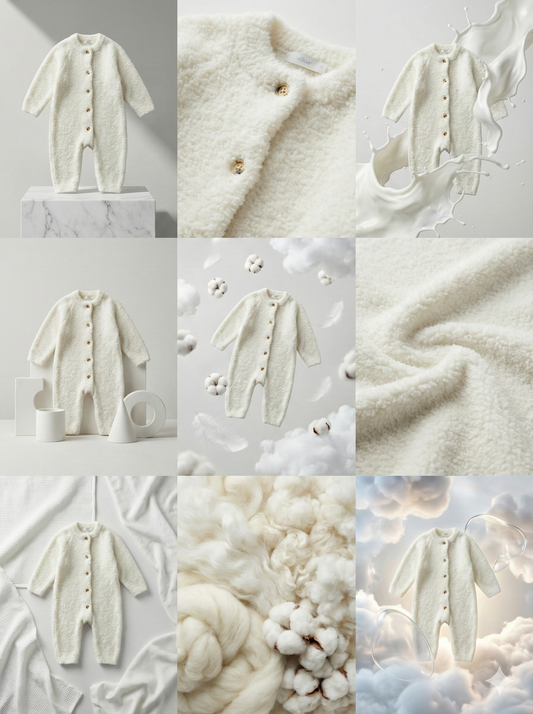 Murphy fluffy playsuit