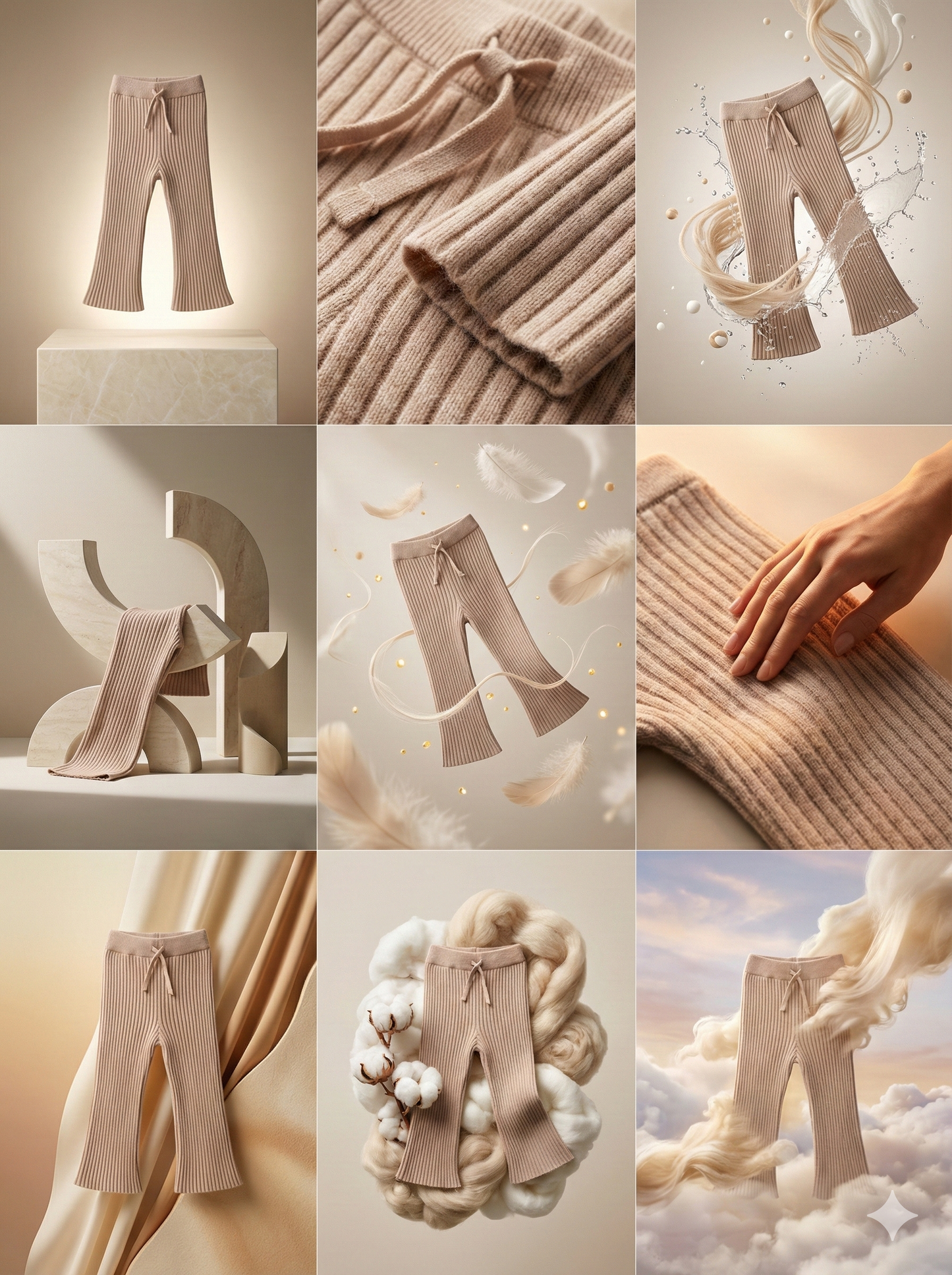 Ruby knitted flaired pants