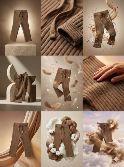 Ruby knitted flaired pants