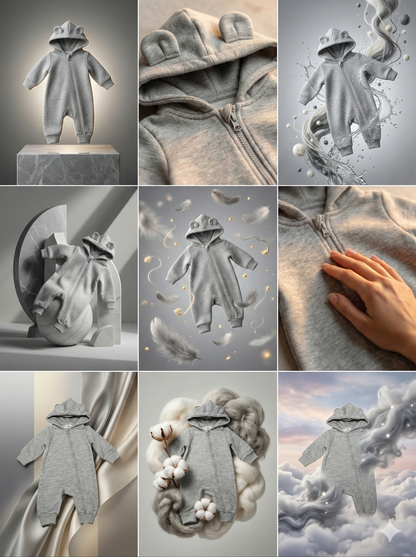 Teddy cotton playsuit